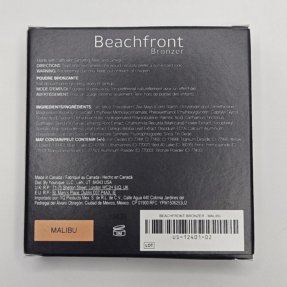 Younique Beachfront Bronzer Malibu Brand New In Box .2oz 5.8 G